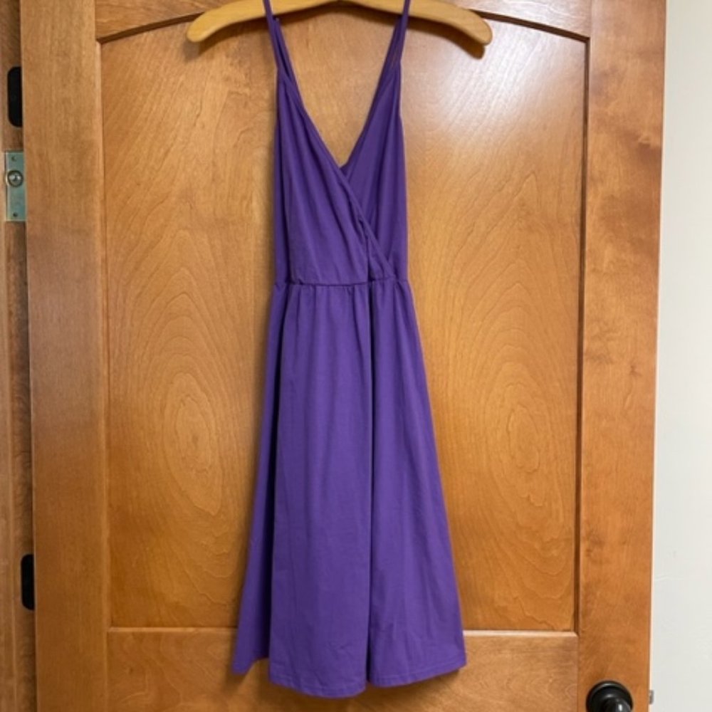 LAISHEN Cotton Purple Mini Sleeveless Sundress – S - NWT